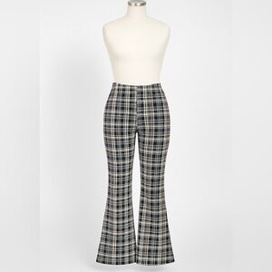 Y2K Preppy Plaid Flare Pants XXL Legally Blonde Clueless Mean Girls Academia